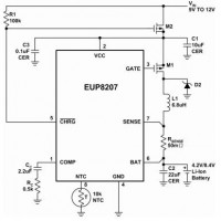 EUP8207-84DIR1,3A单双节双节开关充电